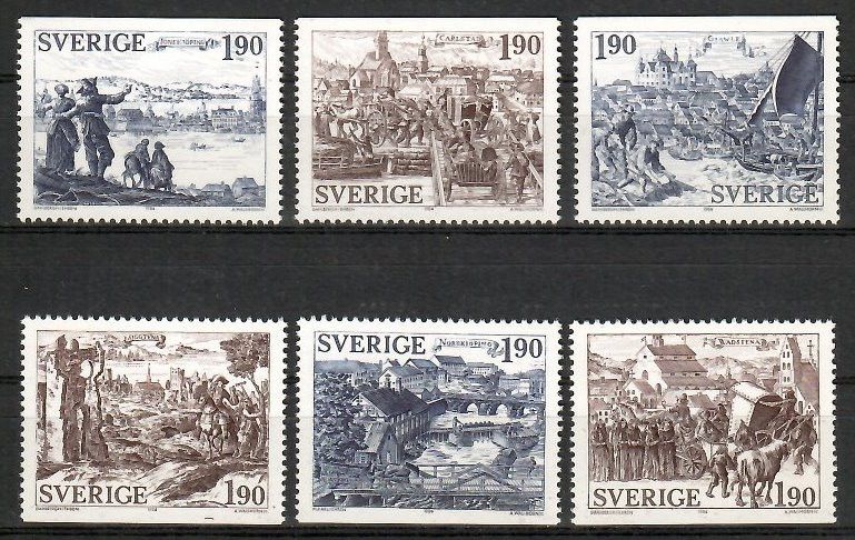 Znaczek Szwecja 1984 Mi 1292-1297 Czyste **