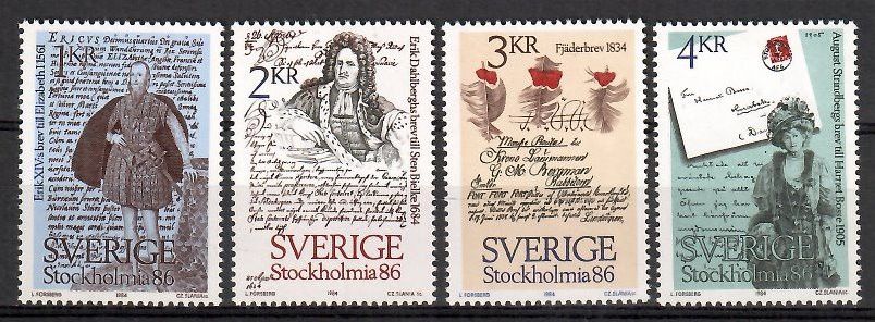 Znaczek Szwecja 1984 Mi 1288-1291 Czyste **