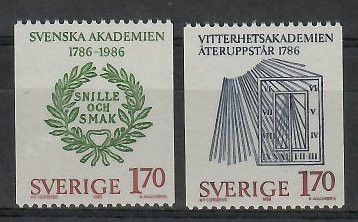 Znaczek Szwecja 1986 Mi 1382-1383 Czyste **