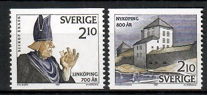 Znaczek Szwecja 1987 Mi 1441-1442 Czyste **