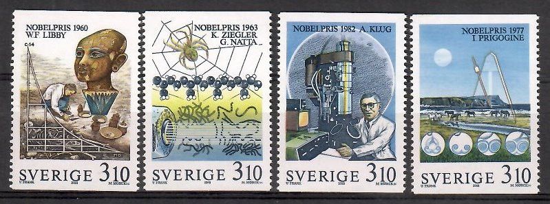 Znaczek Szwecja 1988 Mi 1516-1519 Czyste **