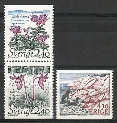 Znaczek Szwecja 1989 Mi 1566-1568 Czyste **