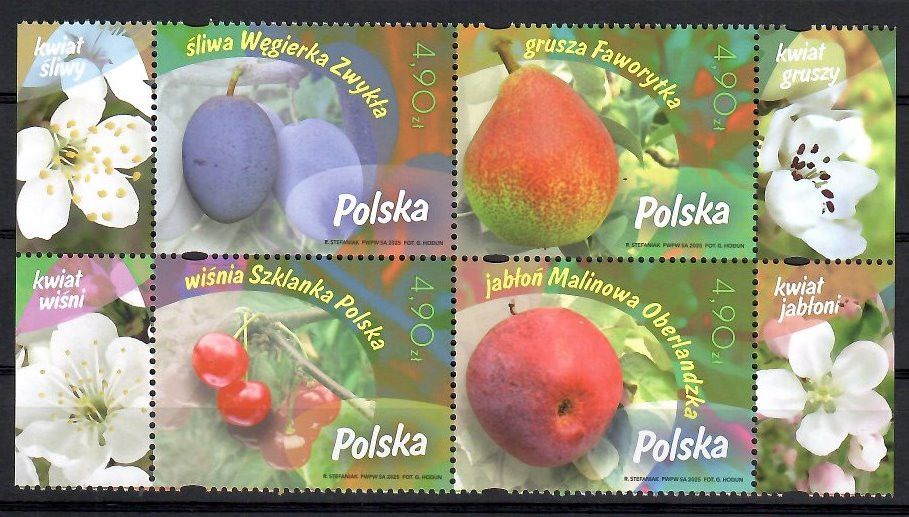 Znaczek Polska 2025 Mi 5619-5622 Fi 5469-5472 Czyste **