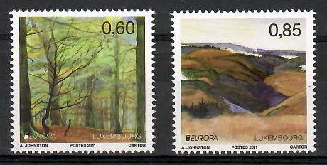 Znaczek Luksemburg 2011 Mi 1904-1905 Czyste **