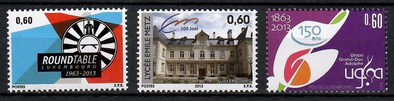 Znaczek Luksemburg 2013 Mi 1963-1965 Czyste **