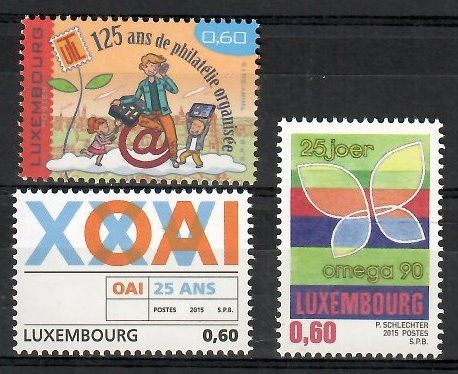 Znaczek Luksemburg 2015 Mi 2031-2033 Czyste **