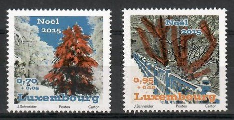 Znaczek Luksemburg 2015 Mi 2069-2070 Czyste **