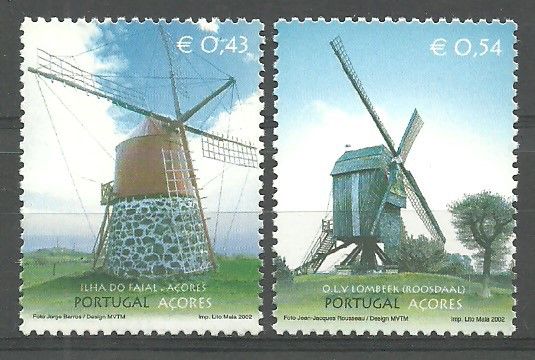Znaczek Azory 2002 Mi 492-493 Czyste **