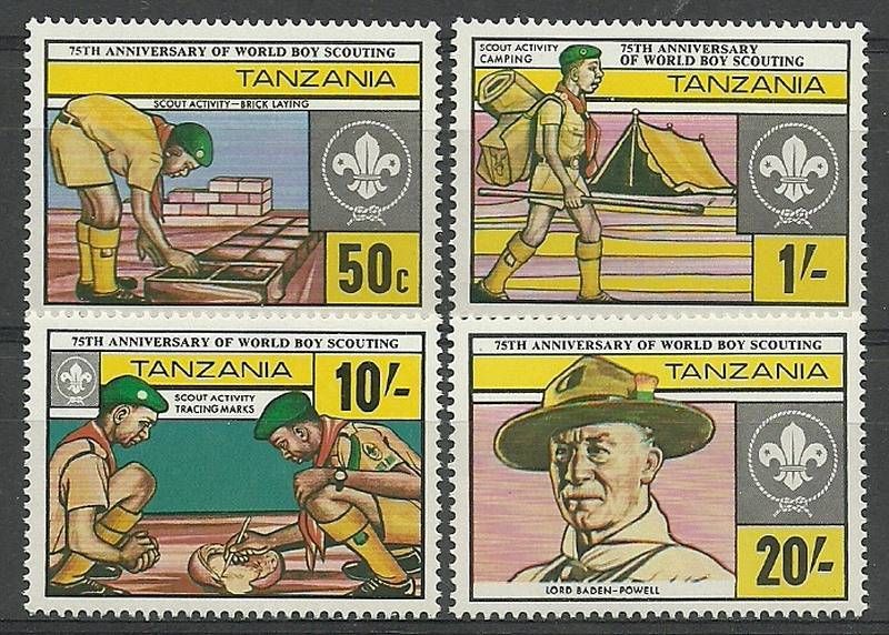 Znaczek Tanzania 1982 Mi 205-208 Czyste **