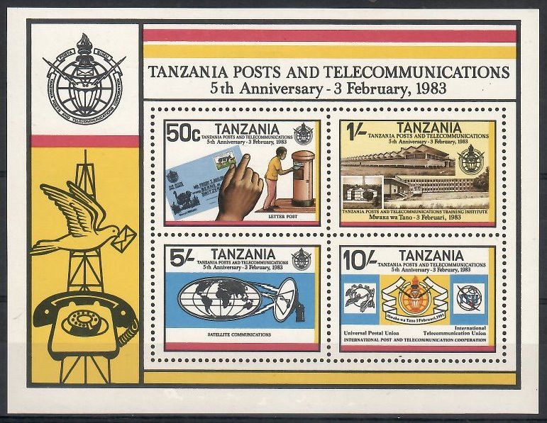 Znaczek Tanzania 1983 Mi bl 31 Czyste **