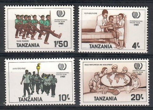 Znaczek Tanzania 1986 Mi 288-291 Czyste **