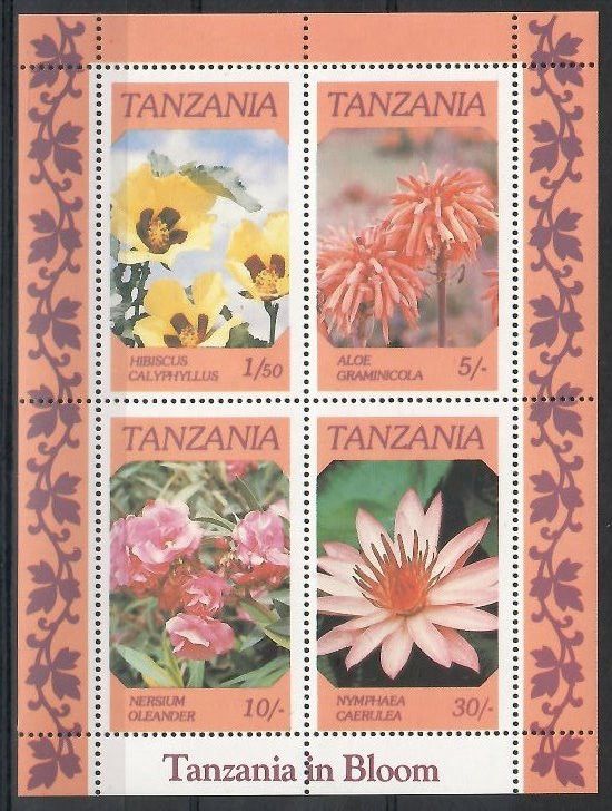 Znaczek Tanzania 1986 Mi bl 57 Czyste **