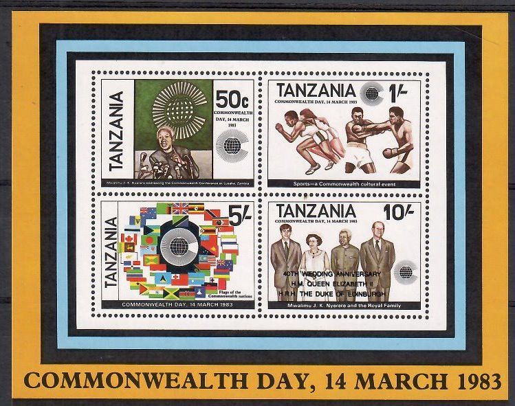 Znaczek Tanzania 1988 Mi bl 72 Czyste **