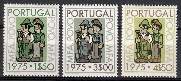Znaczek Portugalia 1975 Mi 1272-1274 Czyste **