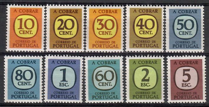 Znaczek Portugalia 1967 Mi por 70-79 Czyste **