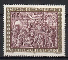 Znaczek Austria 1986