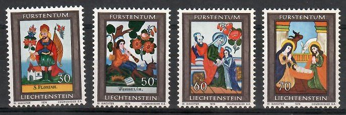 Znaczek Liechtenstein 1974 Mi 616-619 Czyste **