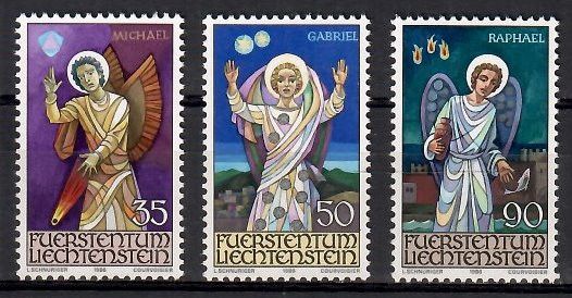 Znaczek Liechtenstein 1986 Mi 910-912 Czyste **