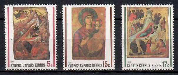 Znaczek Cypr 1990 Mi 764-766 Czyste **