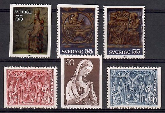 Znaczek Szwecja 1975 Mi 926-931C,Do Czyste **