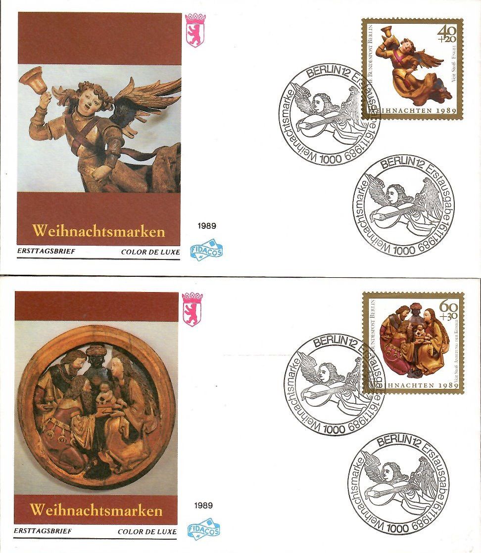 Znaczek Berlin, Niemcy 1989 Mi 858-859 FDC