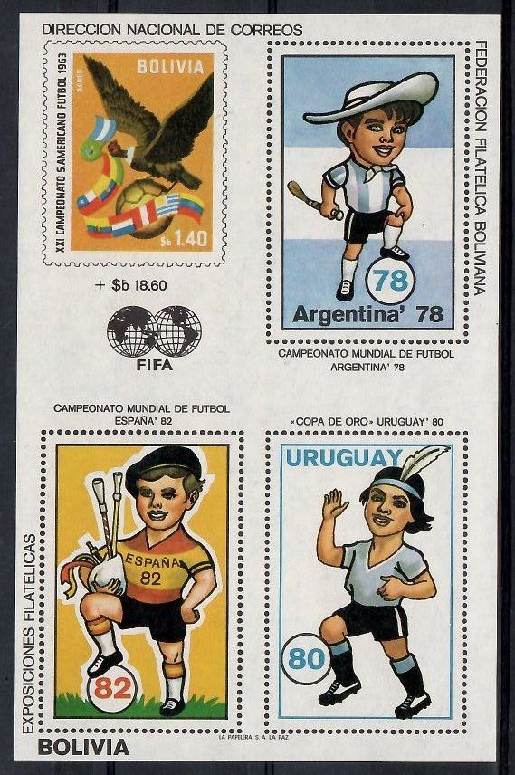 Znaczek Boliwia 1980 Mi bl 98 Czyste **