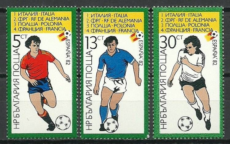Znaczek Bułgaria 1982 Mi 3127-3129 Czyste **