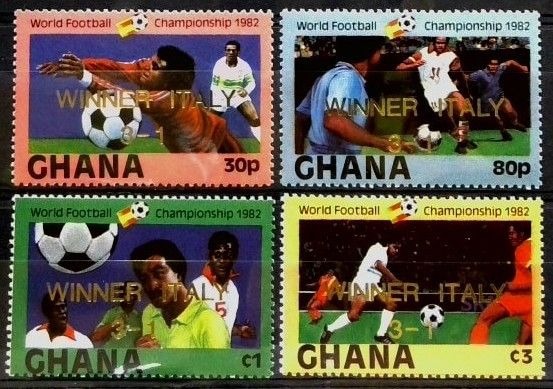 Znaczek Ghana 1983 Mi 972-975 Czyste **