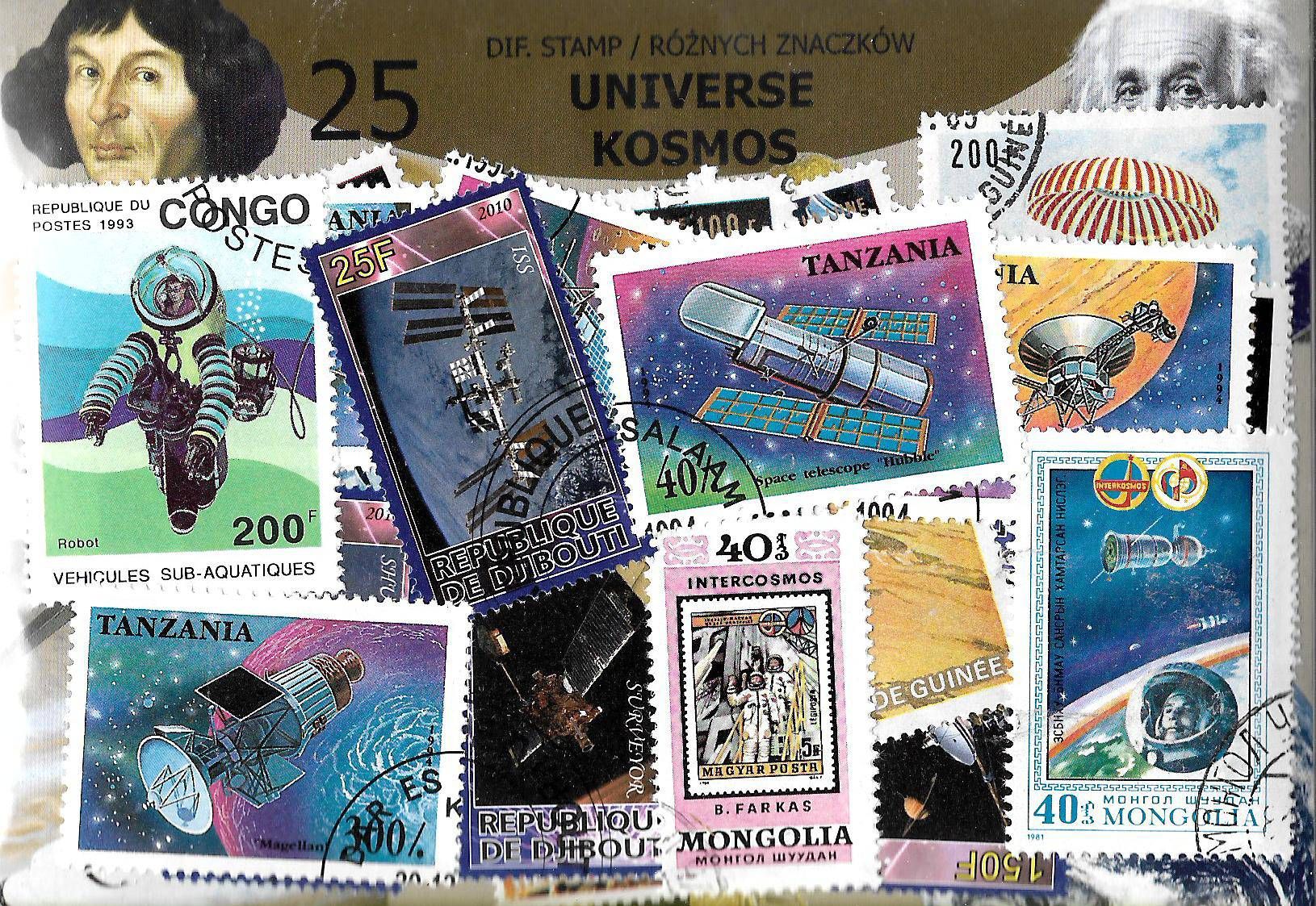 Znaczek 25 - KOSMOS 25 znaczków znaczków