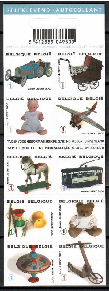 Znaczek Belgia 2008 Mi mh 3801-3810 Czyste **