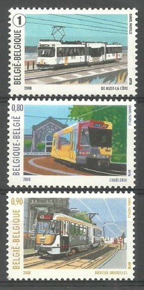 Znaczek Belgia 2008 Mi 3819-3821 Czyste **