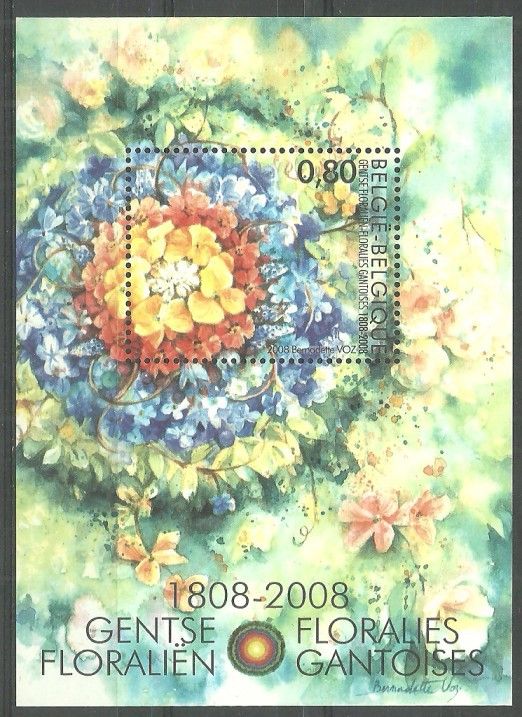 Znaczek Belgia 2008 Mi bl 127 Czyste **