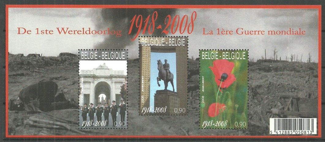 Znaczek Belgia 2008 Mi bl 137 Czyste **