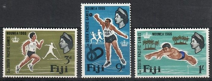 Znaczek Fidżi 1966 Mi 198-200 Czyste **