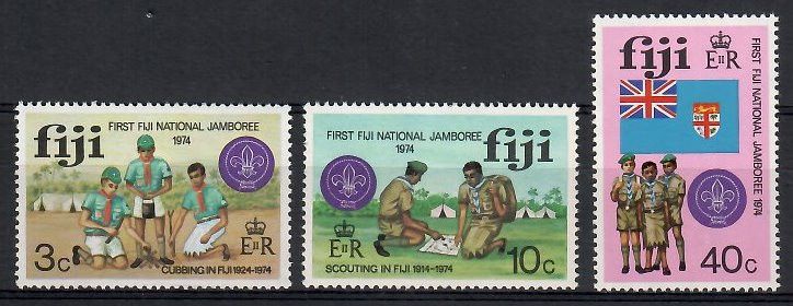 Znaczek Fidżi 1974 Mi 324-326 Czyste **