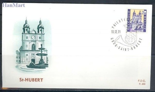 Znaczek Belgia 1971 Mi 1667-1668 FDC