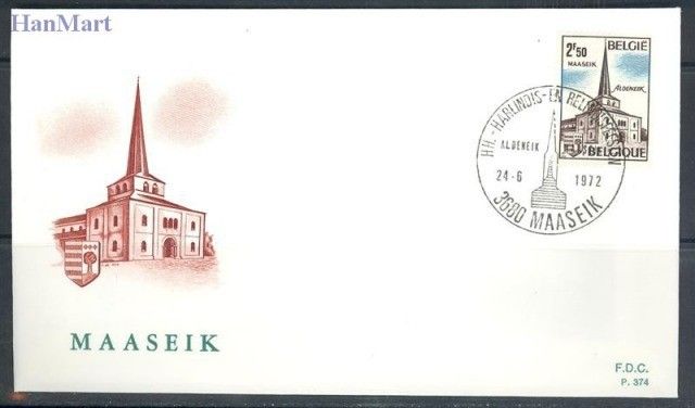 Znaczek Belgia 1972 Mi 1691-1692 FDC