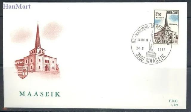 Znaczek Belgia 1972 Mi 1691-1692 FDC