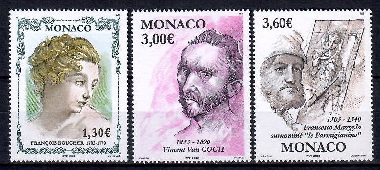 Znaczek Monako 2003 Mi 2656-2658 Czyste **