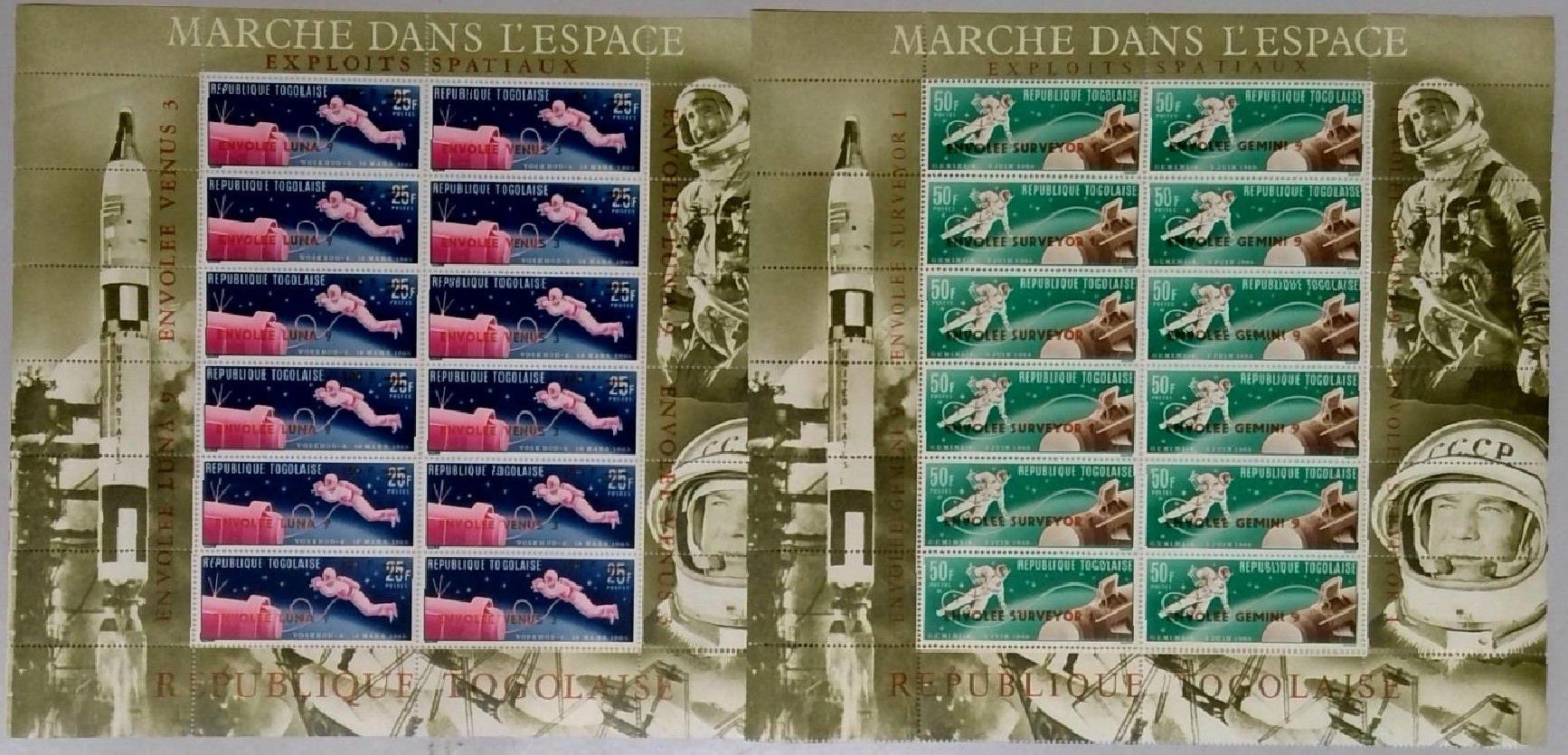 Znaczek Togo 1966 Mi ark 513-516 Czyste **