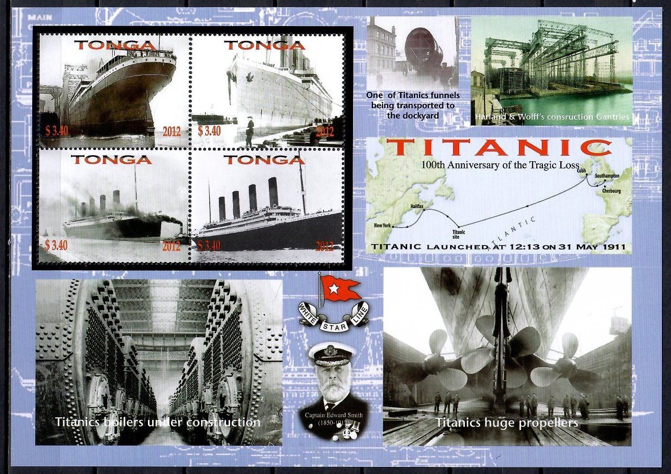 Znaczek Tonga 2012 Mi ark 1778-1781 Czyste **
