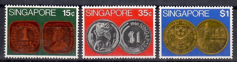 Znaczek Singapur 1972 Mi 153-155 Czyste **