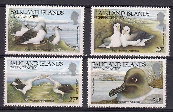 Znaczek Dependencja Falklandów 1985 Mi 129-132 Czyste **