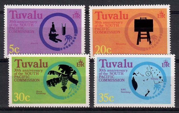 Znaczek Tuvalu 1977 Mi 46-49 Czyste **