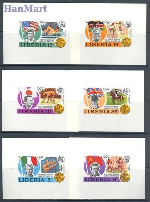 Znaczek Liberia 1973 Mi 855-860 Czyste **