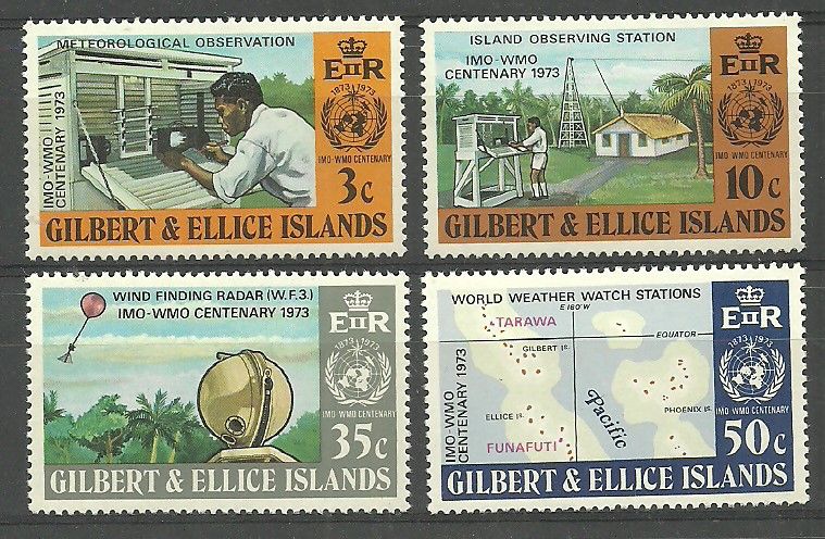 Znaczek Wyspy Gilberta i Ellice 1973 Mi 213-216 Czyste **