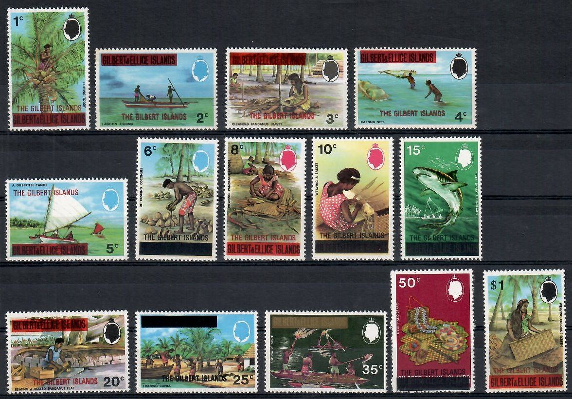 Znaczek Wyspy Gilberta 1976 Mi 248-261 Czyste **