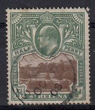 Znaczek Wyspa św. Heleny 1912 Mi 40 Stemplowane