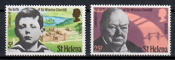 Znaczek Wyspa św. Heleny 1974 Mi 272-273 Czyste **