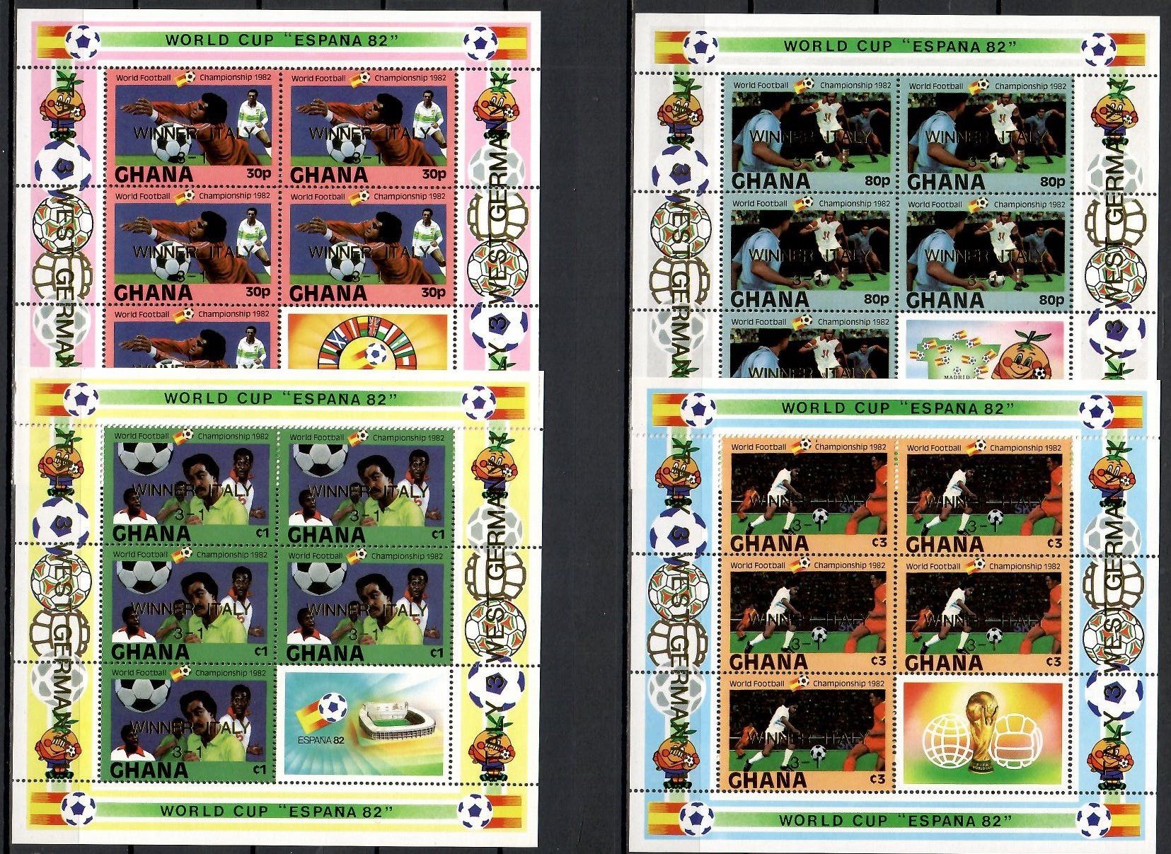 Znaczek Ghana 1983 Mi ark 972-975 Czyste **